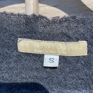 Pip Squeak Chapeau Brooklyn grey wool sweater Sm